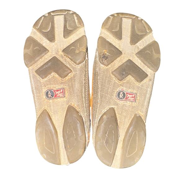 Tony Lama 3R Canvas Loafers Women's Size 6.5 B Beige Straw Leather Casual Shoes - Picture 7 of 8